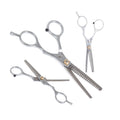 Professionelle Effilierschere aus Edelstahl 15 cm – texturierende Friseurschere mit 19 Zähnen und Mikroschliff