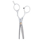 Professionelle Effilierschere aus Edelstahl 15 cm – texturierende Friseurschere mit 19 Zähnen und Mikroschliff – Bild 4
