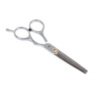 Professionelle Effilierschere aus Edelstahl 15 cm – texturierende Friseurschere mit 19 Zähnen und Mikroschliff – Bild 7