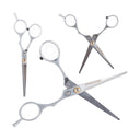 Professionelle Gerade Friseurschere aus Edelstahl – Scharfer Stahl – ca. 15 cm