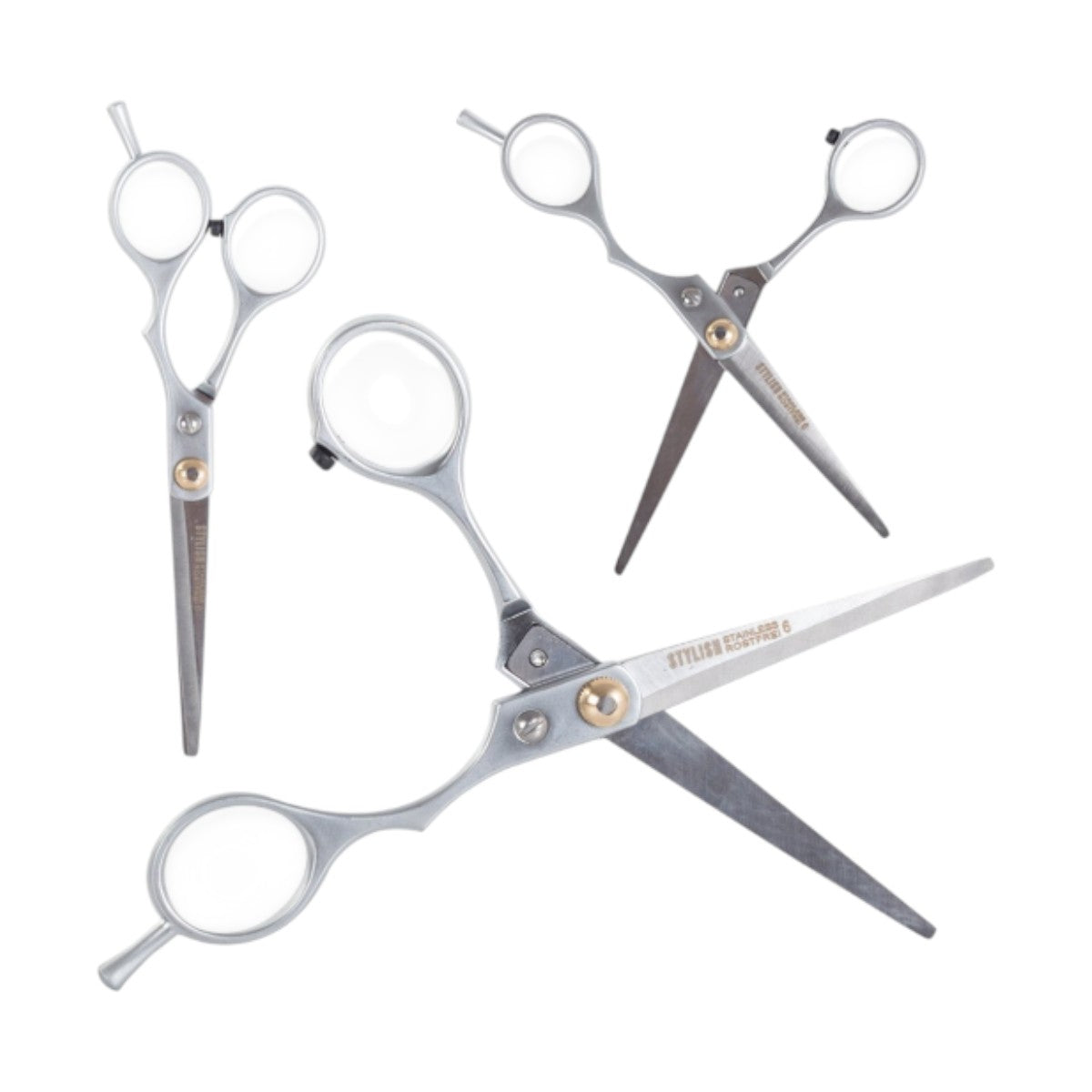 Professionelle Gerade Friseurschere aus Edelstahl – Scharfer Stahl – ca. 15 cm