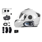Q29 Motorrad Helm Bluetooth Headset mit 1080P HD Kamera und Intercom – 120° Weitwinkel, IPX6 wasserdicht, Bluetooth 5.4
