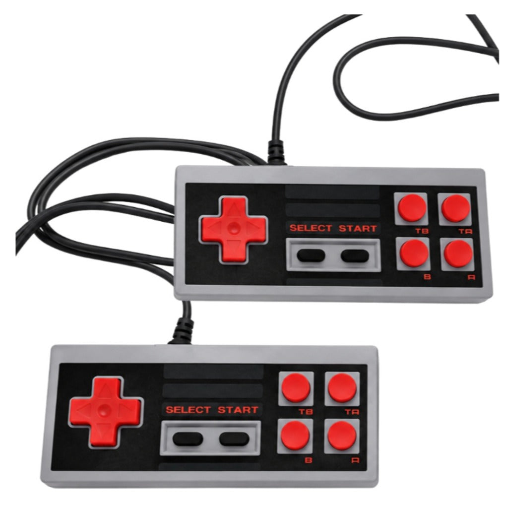 Retro TV-Spielkonsole mit 620 integrierten Spielen und 2 Controllern in Grau – Klassiker wie Mario und Contra – Bild 7