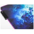 RGB Gaming Mauspad XXL 90x40cm mit LED-Beleuchtung – rutschfest, spritzwassergeschützt, 4 Modi, 7 Farben, USB, für PC und Lap – Bild 3