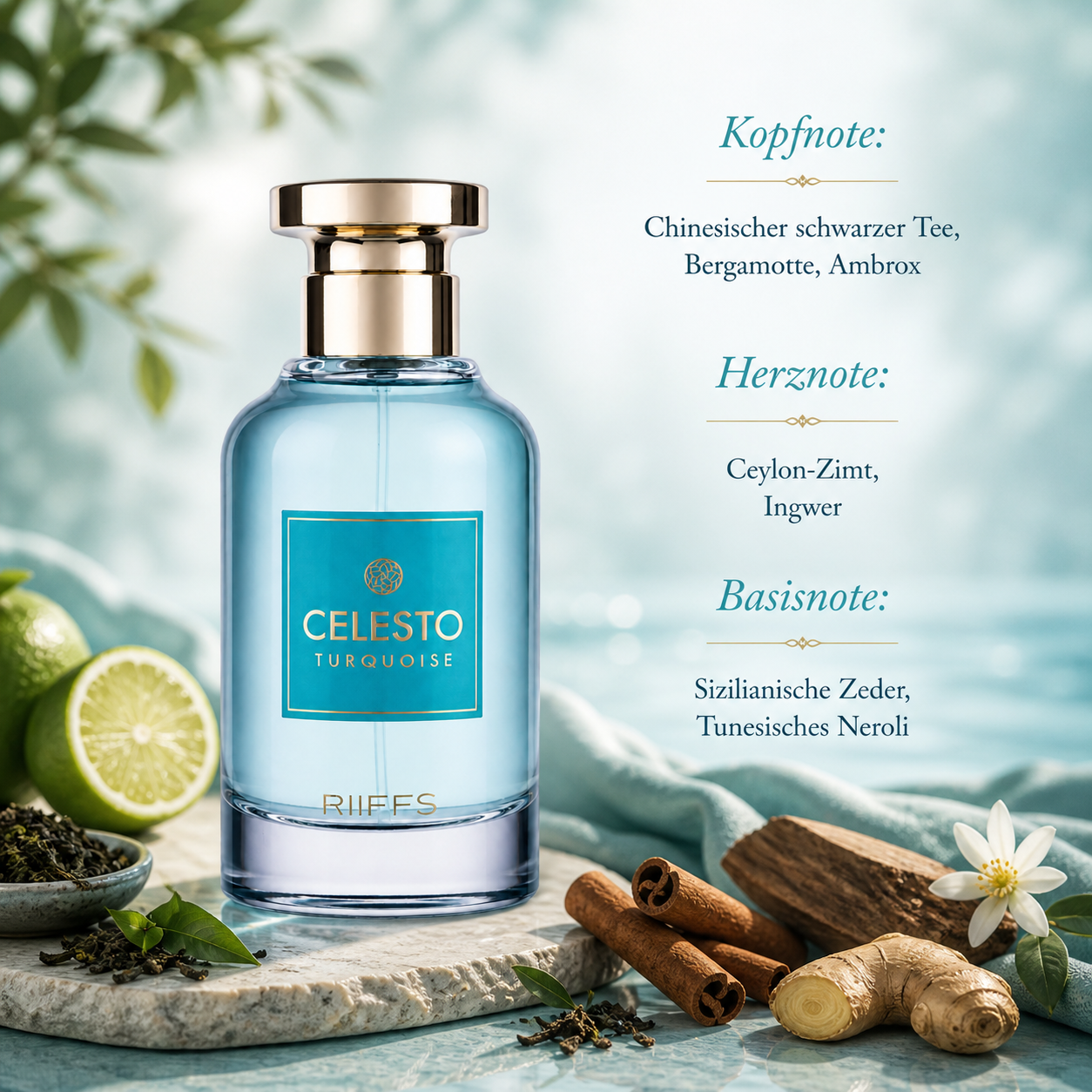 Riiffs CELESTO Turquoise Eau de Parfum 100 ml