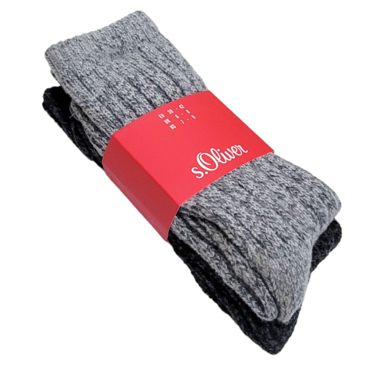 s.Oliver Socken 2er Pack Gr. 39-42 - Grau