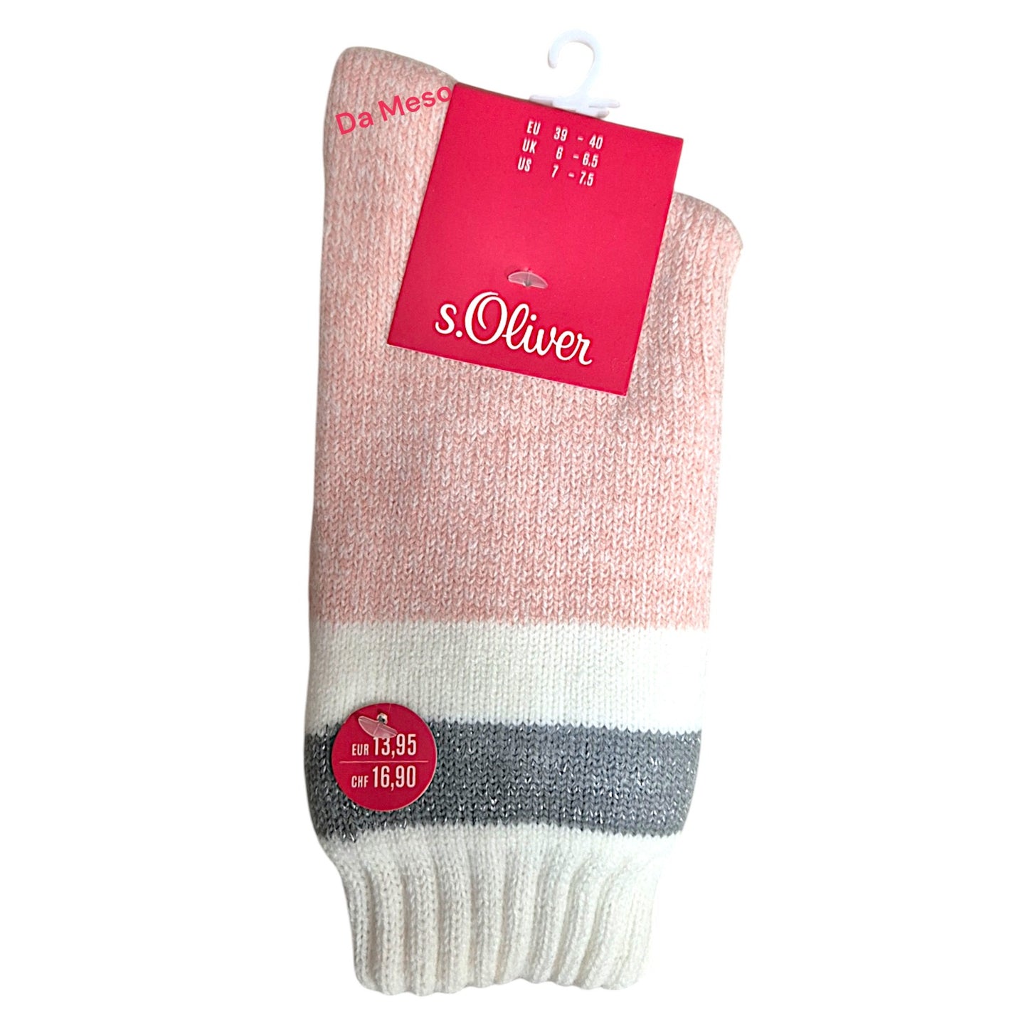 Kuschelsocken mit Noppen Teddyfellfütterung von s.Oliver Größe 39-40