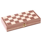 3-in-1 Brettspiel Set aus Holz 29,5 cm – Schach, Dame und Backgammon für Kinder und Erwachsene – Bild 10