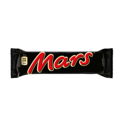 Mars Schokoriegel 51 g – Milchschokolade mit Candy-Creme und Karamell