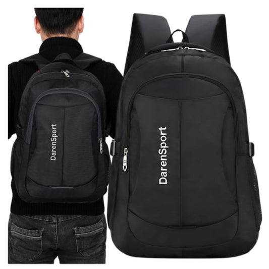 Da Meso Urbaner Schulrucksack 10 L Schwarz – Laptoprucksack mit 2 Fächern für Schule und Uni