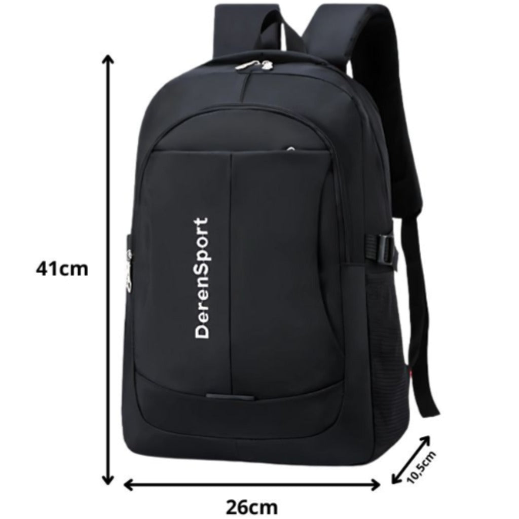 Da Meso Urbaner Schulrucksack 10 L Schwarz – Laptoprucksack mit 2 Fächern für Schule und Uni – Bild 6