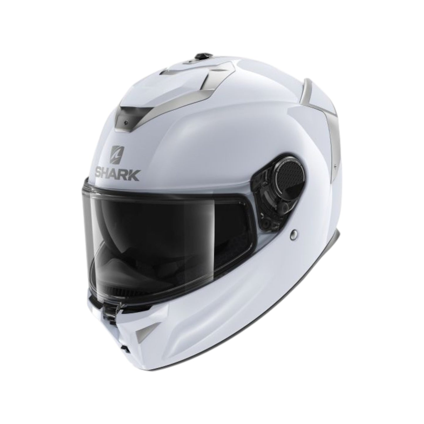 SHARK Motorradhelm Helmet Integral Spartan GT BLANK White Silver Gr. L