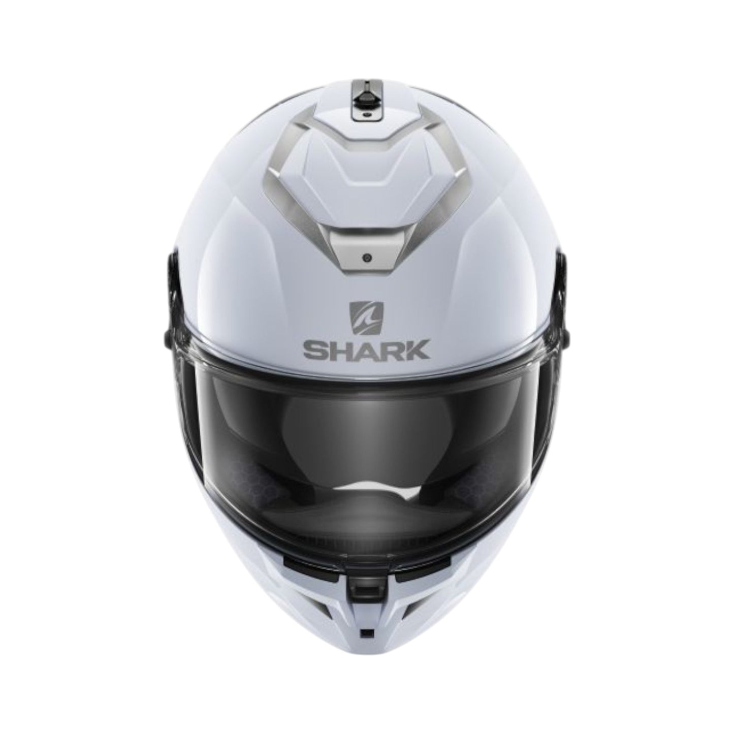 SHARK Motorradhelm Helmet Integral Spartan GT BLANK White Silver Gr. L