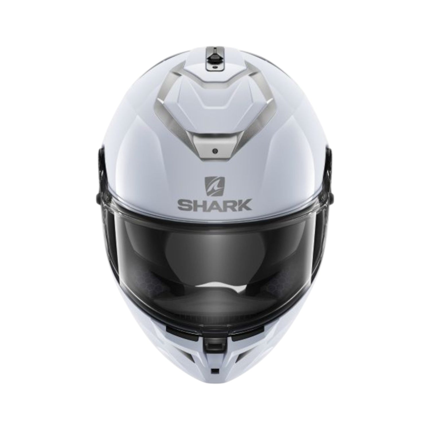 SHARK Motorradhelm Helmet Integral Spartan GT BLANK White Silver Gr. L