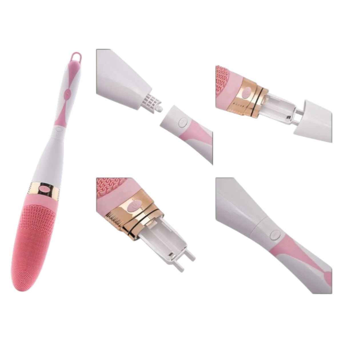 Elektrische Rückenbürste & Körpermassagebürste aus Silikon - wasserdicht