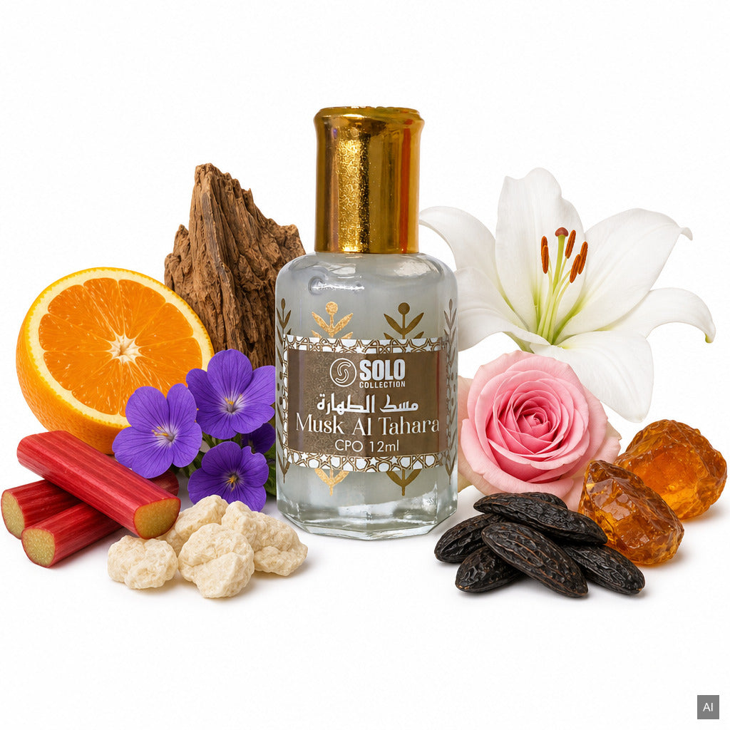 Sterling Solo Collection Musk Al Tahara Parfumöl 12 ml – orientalischer Unisex-Duft mit Moschus, Rose und Amber – Duftnoten