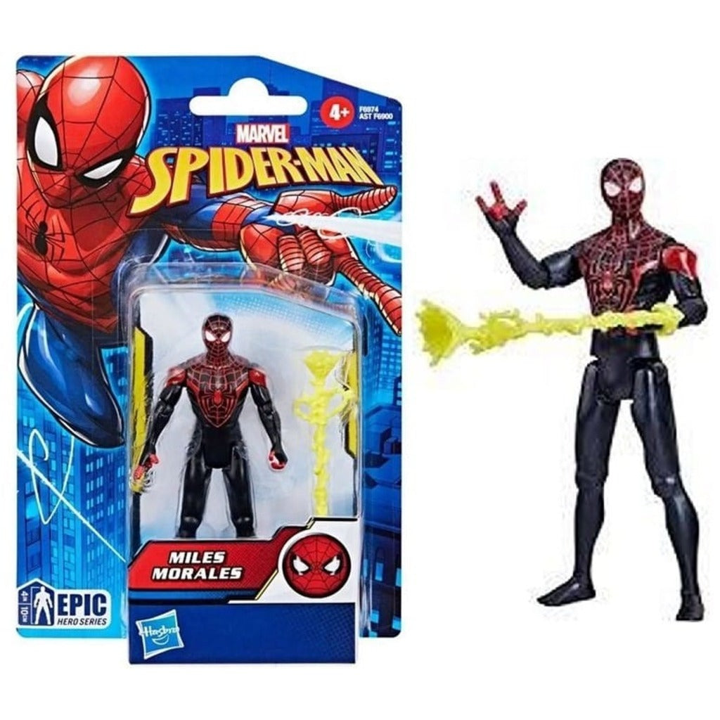 Hasbro Spider-Man Epic Hero Series Miles Morales Action-Figur 10 cm – Marvel Superhelden-Spielzeug für Kinder ab 4 Jahren