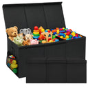 Spielzeugkiste XXL 94 cm mit Deckel – faltbarer Kinder-Organizer 132 l für Kinderzimmer