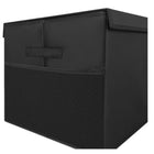 Spielzeugkiste Schwarz XXL 94 cm 132 l – faltbarer Kinder-Organizer mit Deckel und Netztaschen – Bild 10
