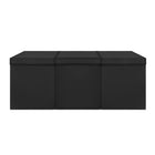 Spielzeugkiste Schwarz XXL 94 cm 132 l – faltbarer Kinder-Organizer mit Deckel und Netztaschen – Bild 8
