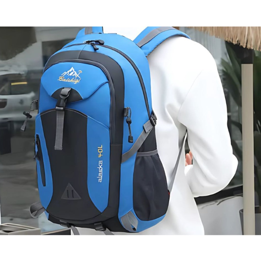 Sportrucksack 40L in Blau – Trekkingrucksack für Wandern, Camping und Outdoor, 50x25x18 cm – Bild 10