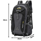 Sportrucksack 40L in Blau – Trekkingrucksack für Wandern, Camping und Outdoor, 50x25x18 cm – Bild 7