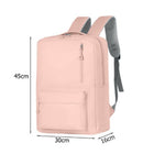Grauer Sportrucksack mit Laptopfach, USB-Anschluss, gepolsterten Schultergurten und großem Stauraum für Schule, Universität, Arbeit, Reisen und Handgepäck im Flugzeug