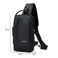 Stadtrucksack Sling Bag mit USB & Zahlenschloss - Diebstahlsicher