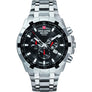 Star Fighter Chronograph Herrenuhr 46 mm – Sportliche Quarzuhr mit Edelstahlarmband & 10 ATM