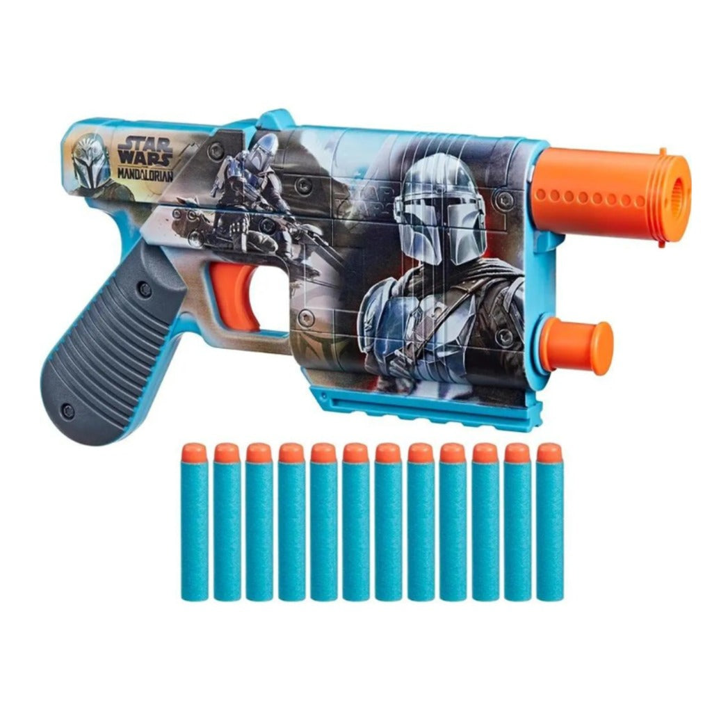 Hasbro Nerf Star Wars The Mandalorian Dartblaster F9834 – Spielzeugblaster für Kinder ab 8 Jahren mit Mandalorian-Design