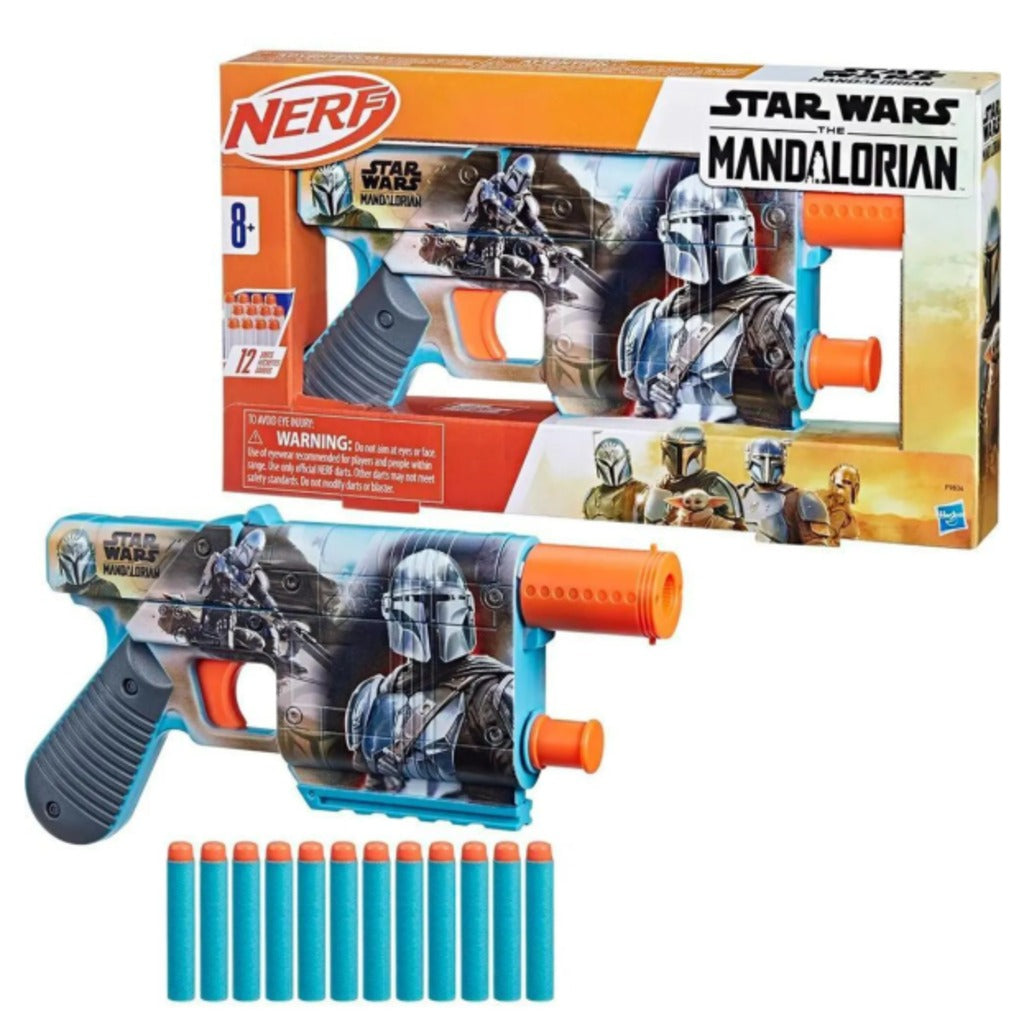 Hasbro Nerf Star Wars The Mandalorian Dartblaster F9834 – Spielzeugblaster für Kinder ab 8 Jahren mit Mandalorian-Design – Bild 2