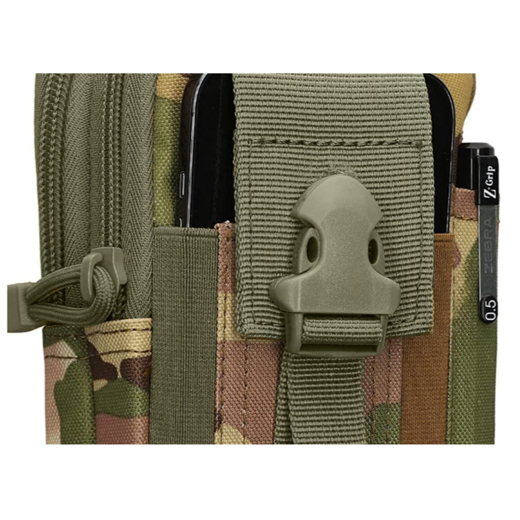 Taktische Molle-Gürteltasche Militärdesign moorgrün 18x12x6 cm – wasserdichte Outdoor-Hüfttasche für Wandern und Camp – Bild 2