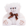 Plüschbär Thomas Weiß 30 cm – Kuscheltier mit Schleife Teddy Bär