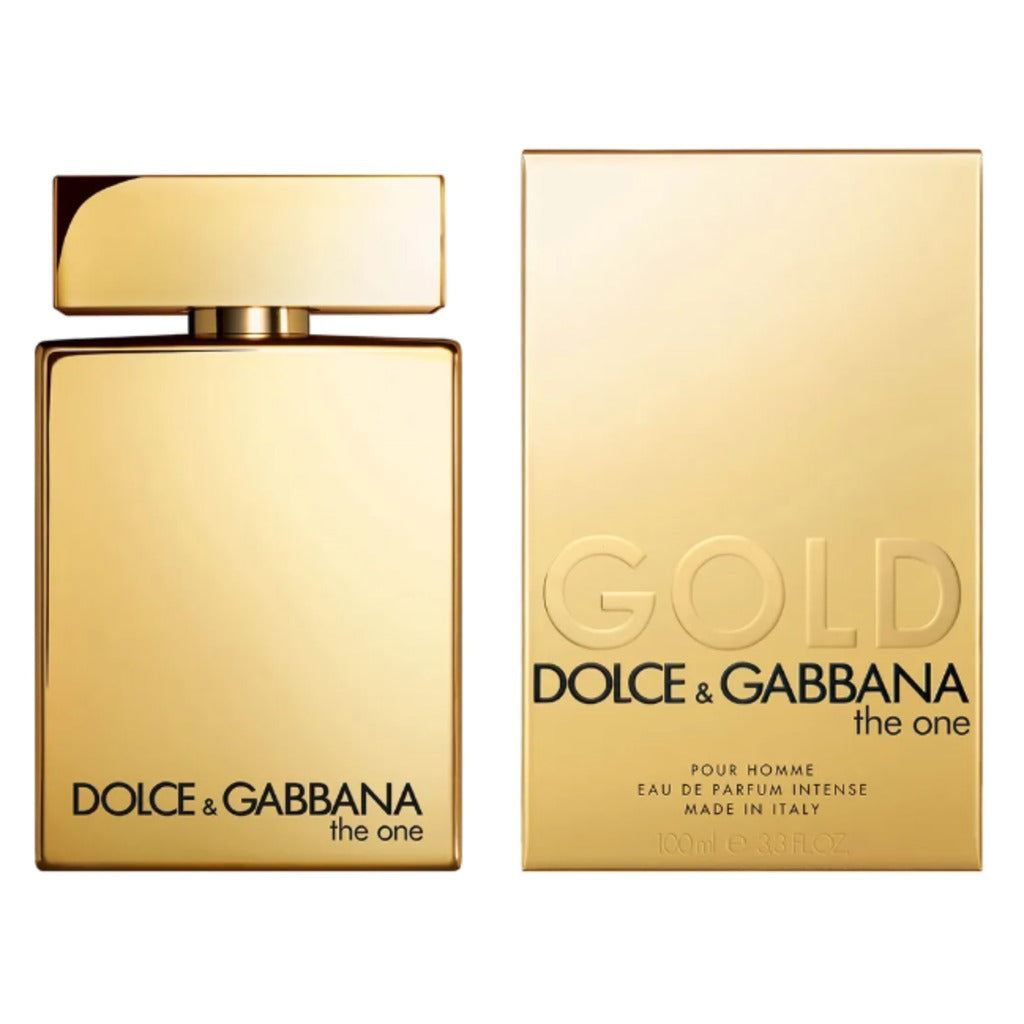 DOLCE & GABBANA The One For Men Gold Intense Eau de Parfum 100 ml – holzig-würziger Herrenduft mit Salbei, Bergamotte und Pat – Bild 2