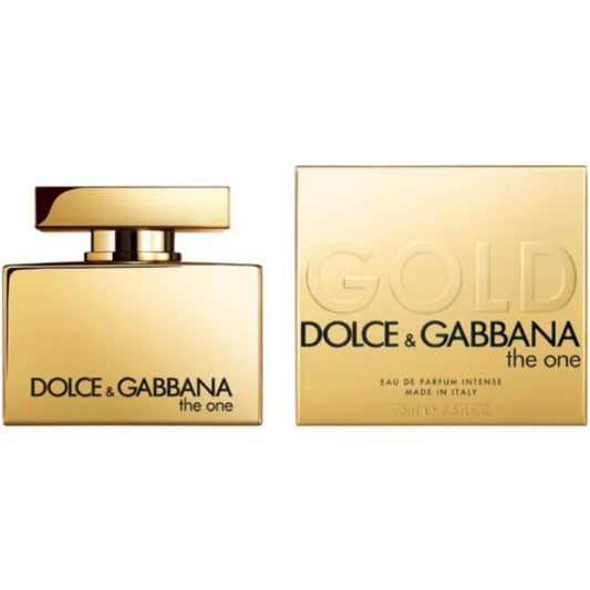 Dolce & Gabbana The One Gold Eau de Parfum Intense 75 ml – blumig-fruchtiger Damenduft mit Pflaume, Rose und Vanille – Bild 2