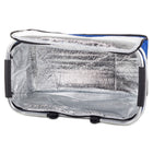 Thermo Picknickkorb faltbar 48x28x22 cm blau – isolierter Kühlkorb mit Alurahmen und Reißverschluss – Bild 12