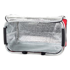 Thermo Picknickkorb faltbar 48x28x22 cm blau – isolierter Kühlkorb mit Alurahmen und Reißverschluss – Bild 5