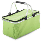 Thermo Picknickkorb faltbar 48x28x22 cm blau – isolierter Kühlkorb mit Alurahmen und Reißverschluss – Bild 8