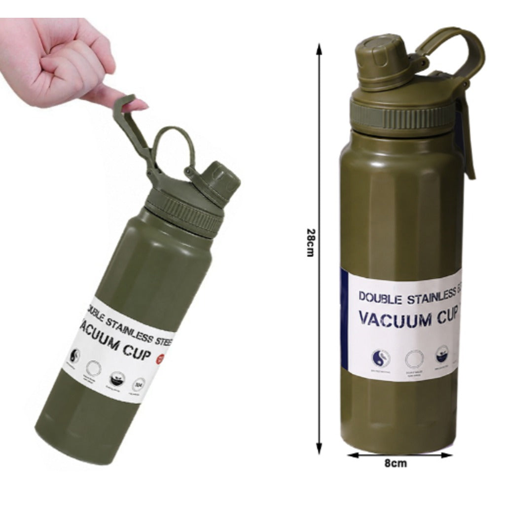 Thermobecher 700 ml mit Griff in Violett – doppelwandiger Isolierbecher aus Edelstahl SUS 304 für heiße und kalte Getränke – Bild 5