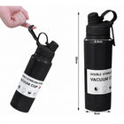 Thermobecher 700 ml mit Griff in Violett – doppelwandiger Isolierbecher aus Edelstahl SUS 304 für heiße und kalte Getränke – Bild 7