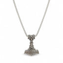 Thors Hammer Halskette Mjölnir Anhänger mit nordischen Runen – Wikinger Schmuck für Damen & Herren