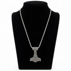 Wikinger Halskette Thors Hammer Mjölnir Anhänger nordische Runen Unisex Schmuck 58 cm – Bild 2