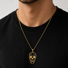 Totenkopf Halskette Herren – Edelstahl Kette mit Skull Anhänger 48–54 cm – Bild 2