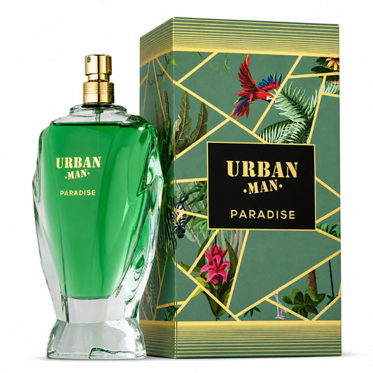 Fragrance World Urban Man Paradise Eau de Parfum 90 ml – orientalisch-frischer Herrenduft mit Bergamotte, Kokosnuss und Sande – Bild 2