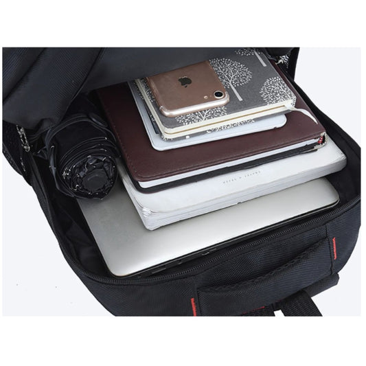 Urbaner Schulrucksack 15 Liter Schwarz – Laptoprucksack mit 3 Fächern, 45x28x12 cm, für Schule und Uni – Bild 2