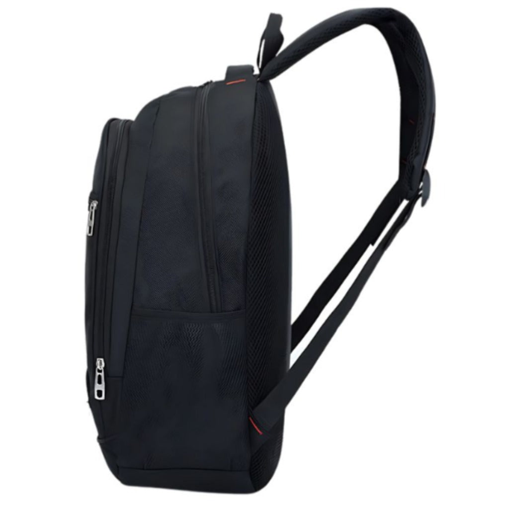 Urbaner Schulrucksack 15 Liter Schwarz – Laptoprucksack mit 3 Fächern, 45x28x12 cm, für Schule und Uni – Bild 6
