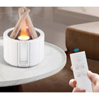 USB Luftbefeuchter mit Flammeneffekt Ultraschall Aroma Diffuser LED-Kamin 250 ml Fernbedienung RGB schwarz weiss – Bild 5