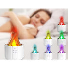 USB Luftbefeuchter mit Flammeneffekt Ultraschall Aroma Diffuser LED-Kamin 250 ml Fernbedienung RGB schwarz weiss – Bild 6