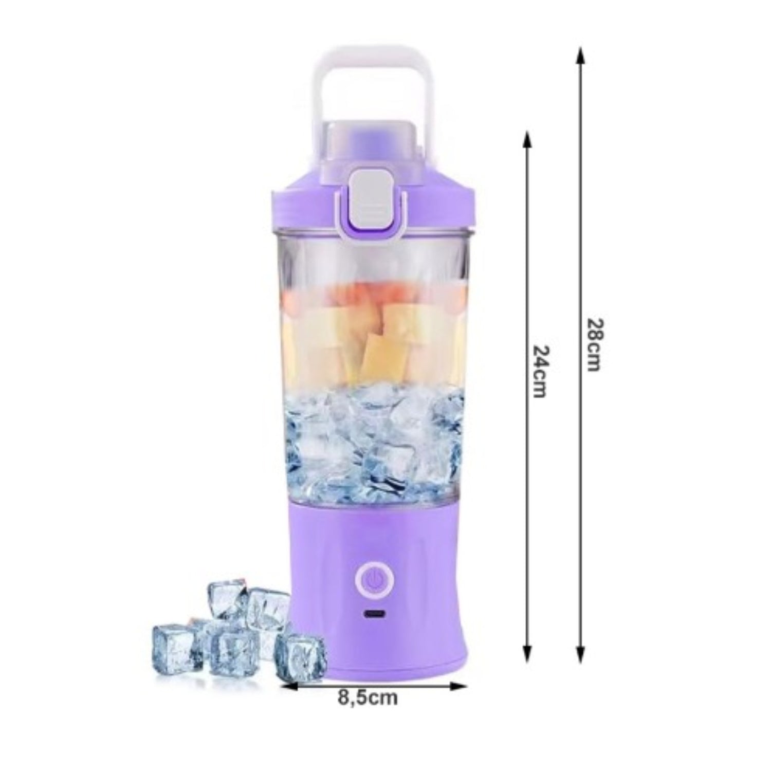 Tragbarer USB Smoothie Mixer 600 ml  Kabelloser Mini Mixer