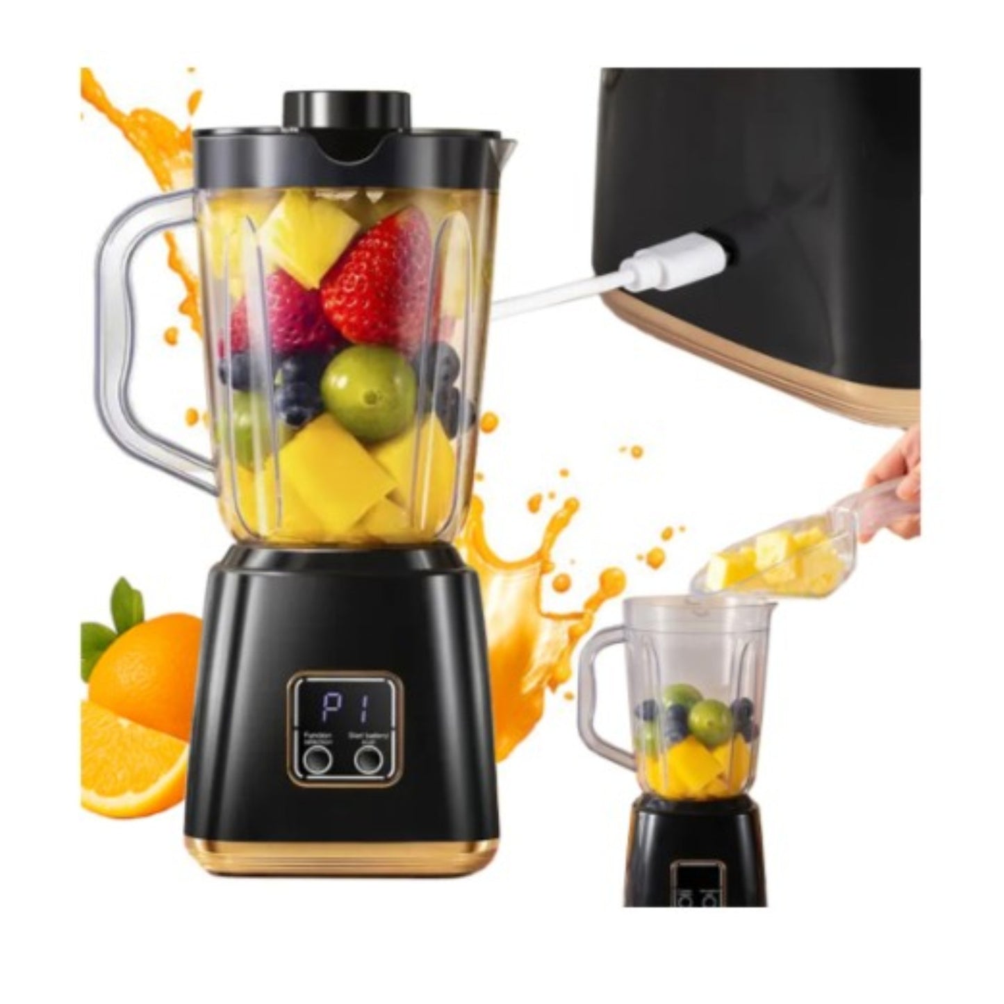 Tragbarer Smoothie Mixer USB Kabellos – Mini Blender Becher